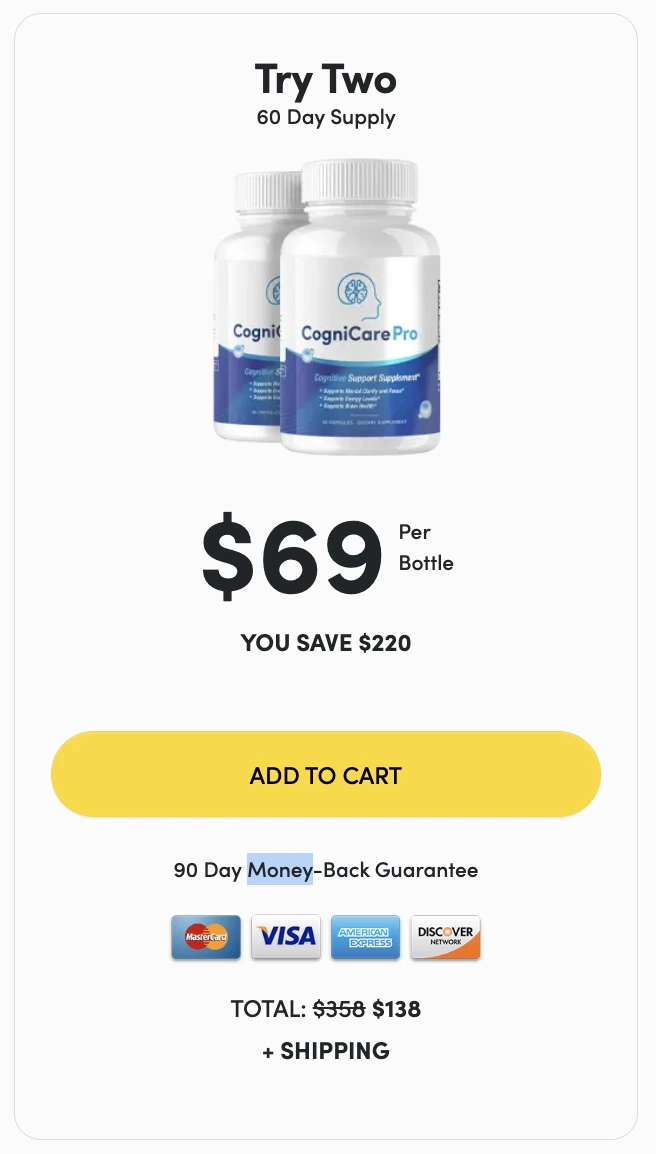 CogniCare one bottle